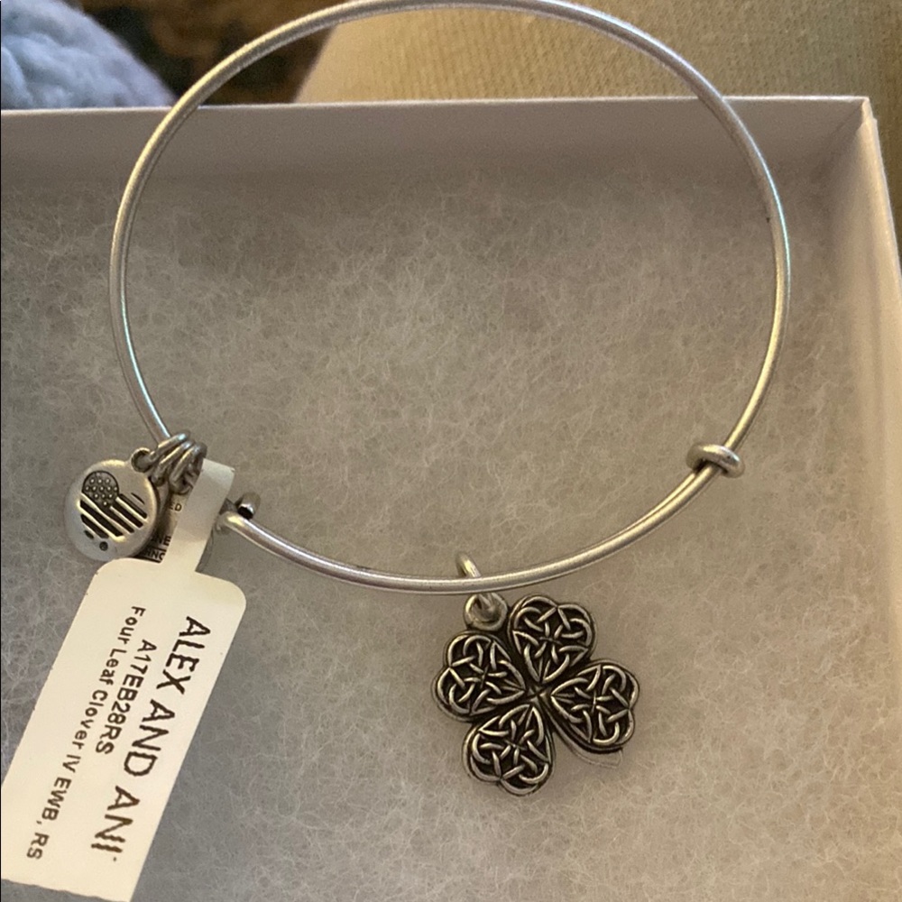 Alex And Ani Four Leaf Clover Bracelet